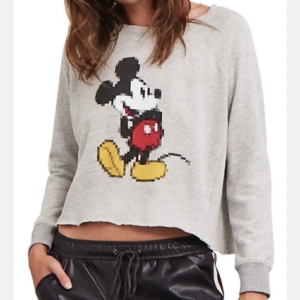 Disney x David Learner Gray Micky Mouse Sweatshirt. Size Small. EUC!